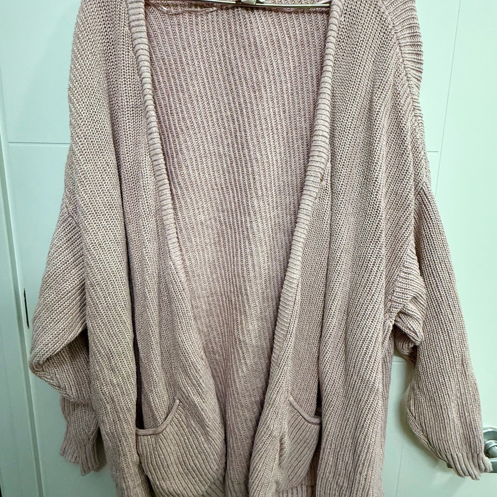 a.n.a Women's Light pink Knit Cardigan